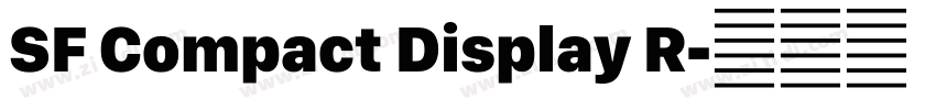 SF Compact Display R字体转换